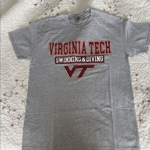 Gildan Gray Virginia Tech Swimming & Diving T-Shirt